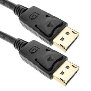 Cable Displayport 2K 4K 1080p FullHD para transmisión de audio y vídeo digital de 5 m color negro