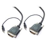 Super cable DVI-D con jack de audio de 3,5 mm macho macho de 15 m - VZ01600 - 01