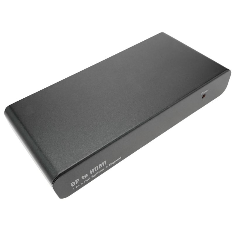 Adaptador de DisplayPort 1 x DP a 4 x HDMI con función de videowall de 4 puertos - YR00200 - 01