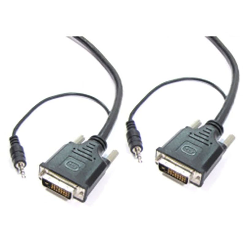 Super cable DVI-D con jack de audio de 3,5 mm macho macho de 15 m - VZ01600 - 01