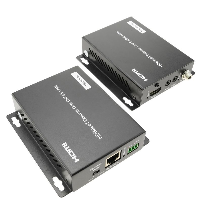 Extensor HDMI UltraHD 4K 2K FullHD 1080p Cat.5e Cat.6 compatible con HDBaseT HDBT 70m - Tx y Rx - HB04100 - 01