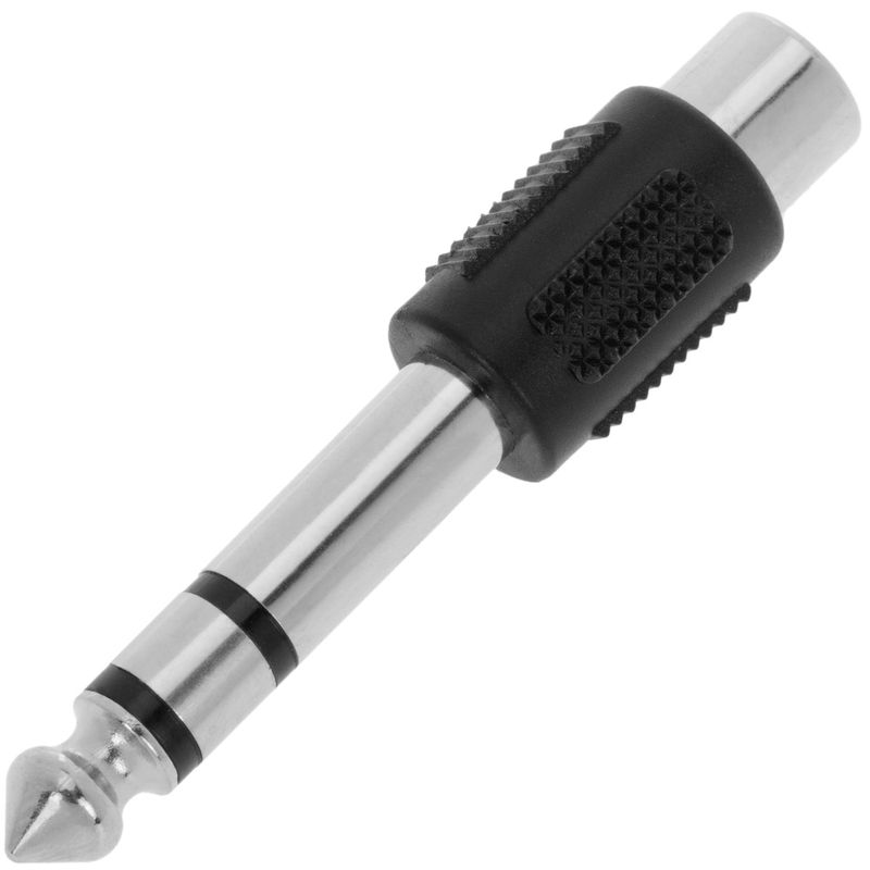 Adaptador audio estéreo TRS jack-6.3mm-macho a 1xRCA-hembra - AW00600 - 01