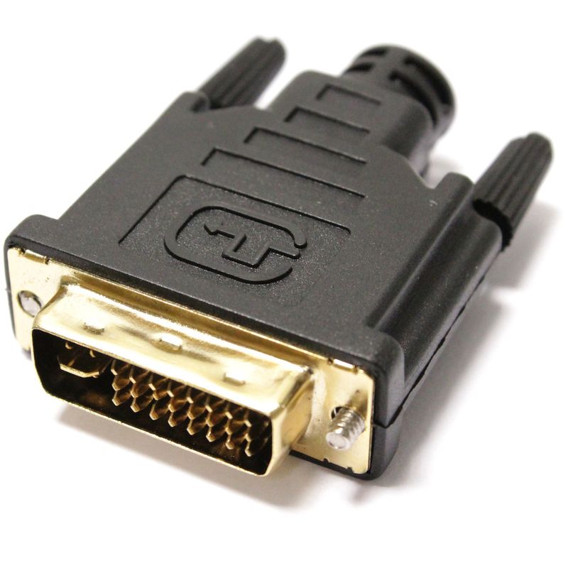 Conector DVI-I macho para montaje de cable con soldadura - CM01900 - 01