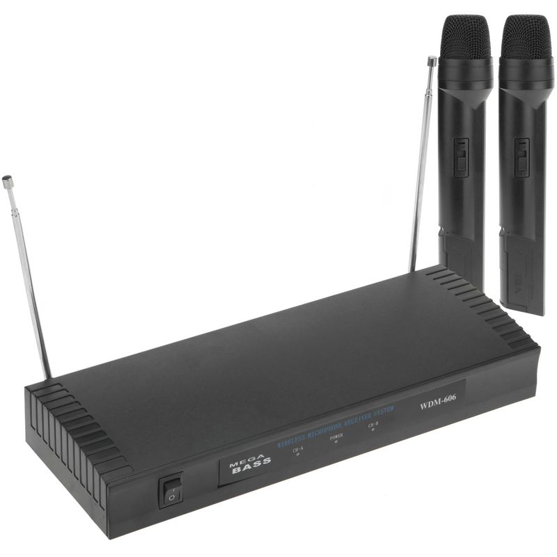 Micrófonos inalámbricos de mano 2 unidades VHF 200 - 280 MHz - XW05300 - 01