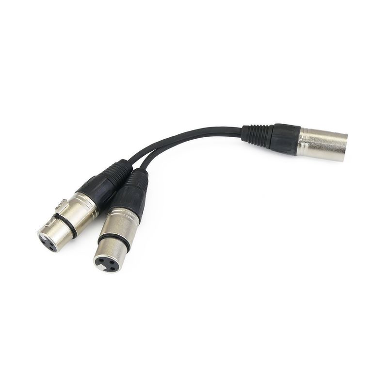 Duplicador de audio cannon XLR macho a 2 XLR hembra 3-pin - XO04300 - 01
