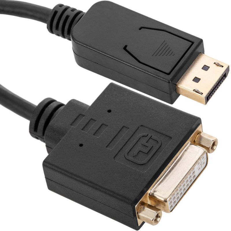 Adaptador DisplayPort a DVI-D activo 10 cm - YR02100 - 01