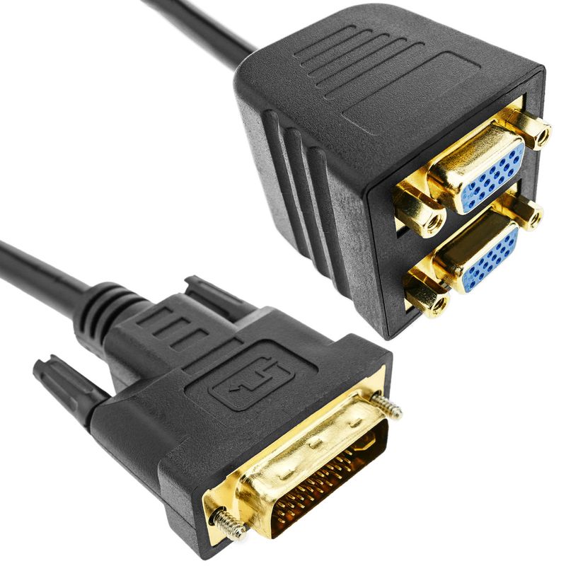 Cable duplicador pasivo de 1 DVI a 2 VGA - HD08400 - 01