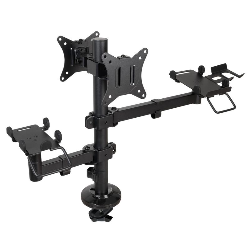 Soporte de mesa ajustable para 2 pantallas y 2 TPV de 17" - 32" VESA 75x75 y 100x100 - TQ29900 - 01