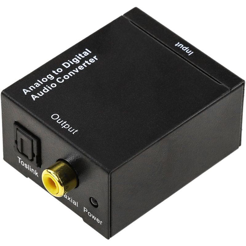Conversor de audio analógico a digital con 2xRCA a toslink y coaxial - VD04800 - 01