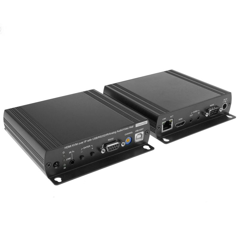 Extensor de HDMI AUDIO USB RS232 IR por cable UTP Cat.5e y Cat.6 - TO04200 - 01