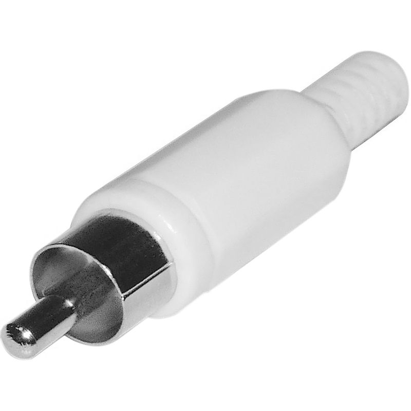 Conector RCA-M (Blanco) - CM01100 - 01