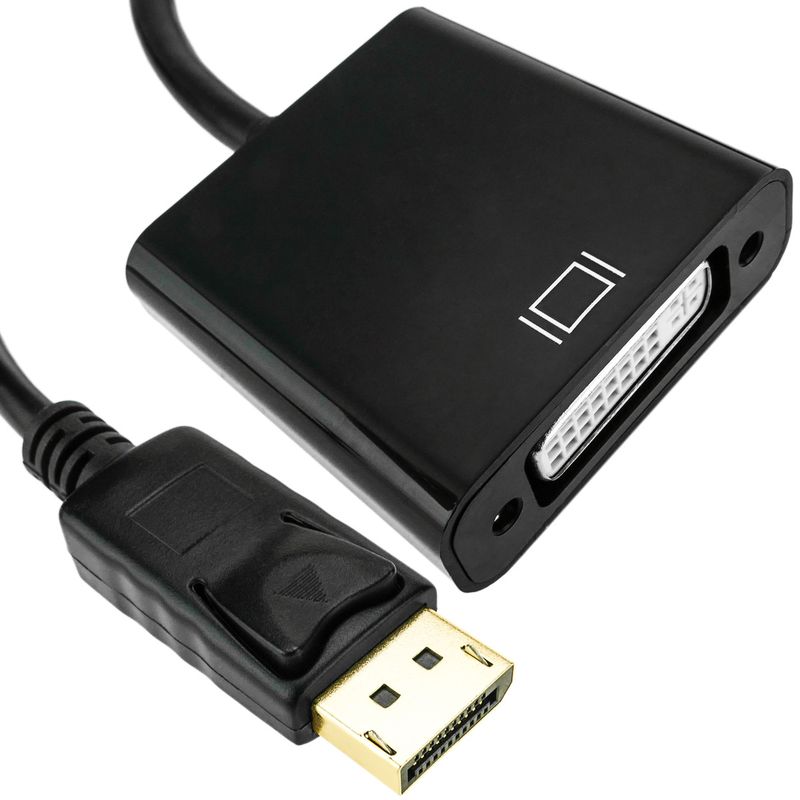 Adaptador DisplayPort macho a DVI-D hembra con cable de 20 cm - YP04400 - 01