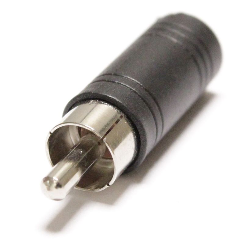 Adaptador de audio minijack-3.5mm-hembra a RCA-macho - AW02100 - 01