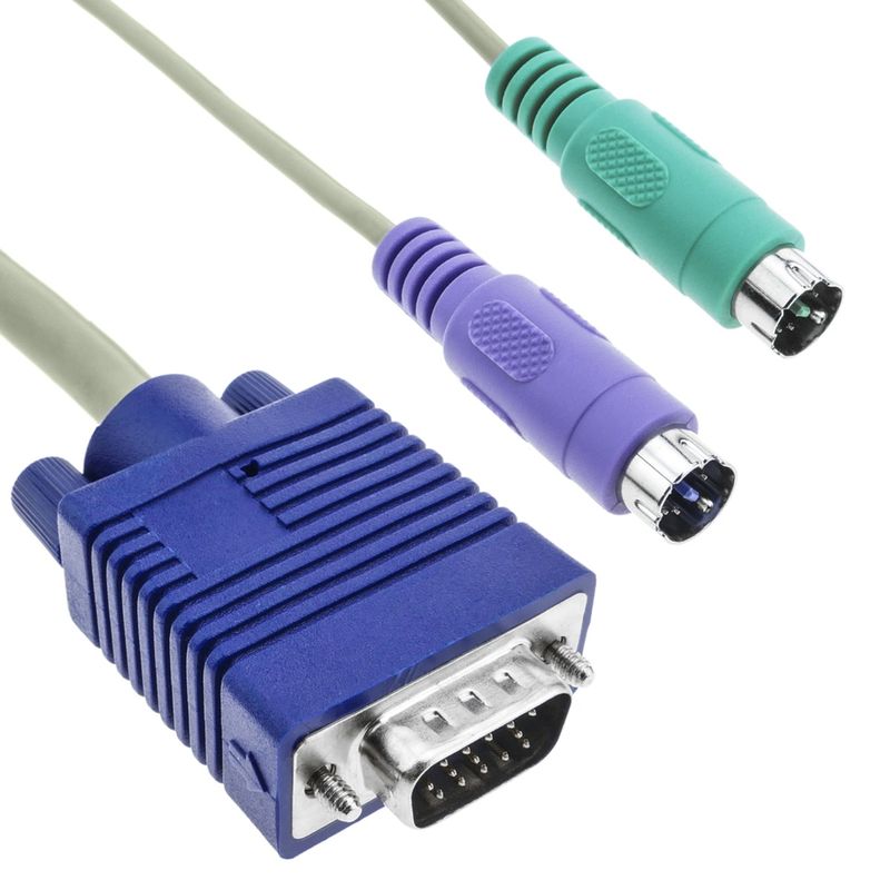 Cable VGA Teclado Ratón ATX 15m (M/M) - CC00500 - 01