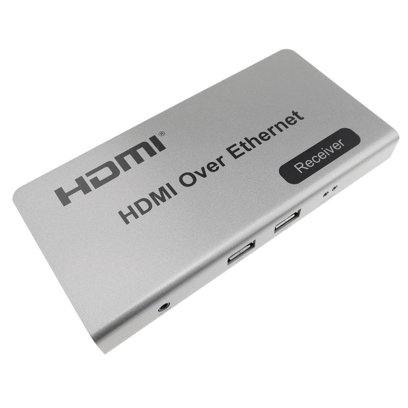 Extensor KVM de HDMI USB IR a través de Ethernet hasta 120m receptor - HN03200 - 01