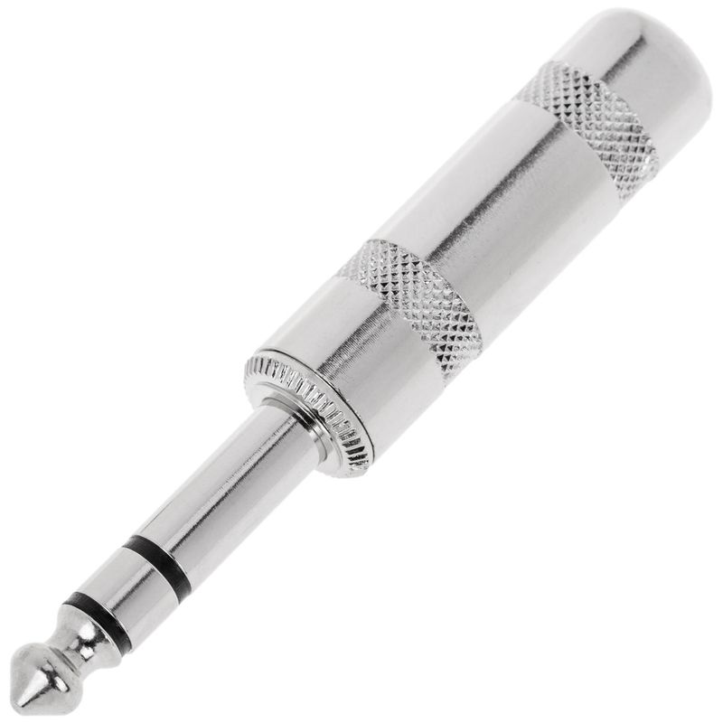 Conector jack 6.3mm macho estéreo TRS metal HQ - XN08400 - 01