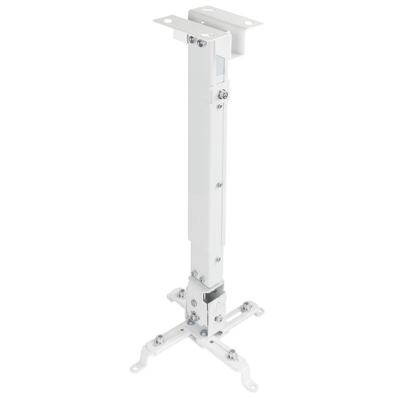 Soporte de techo con mástil 13cm 43cm 65cm para proyector 20 Kg blanco - OP01200 - 01