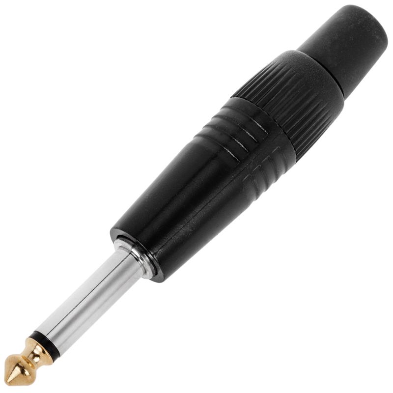 Conector jack 6.3mm macho mono plástico - XN08500 - 01