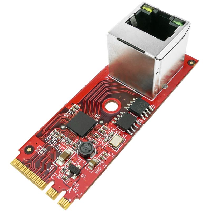 Módulo Fast PCIe M.2 NGFF (clave A-E) a GigaLAN 1000Base-T Ethernet - MS04800 - 01