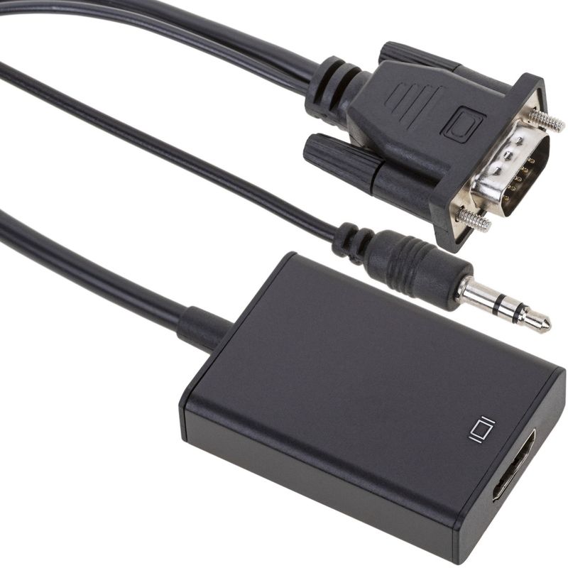 Conversor VGA a HDMI con audio y cable de alimentación USB - HC04300 - 01